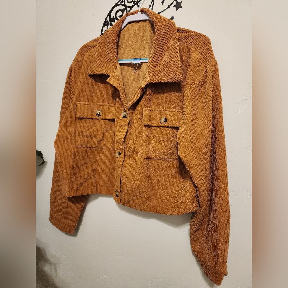 5 for $20 Cropped corduroy light jacket